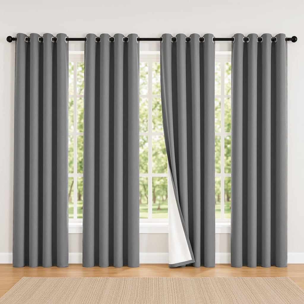 Midweight Grommet Blackout Window Curtain Panels