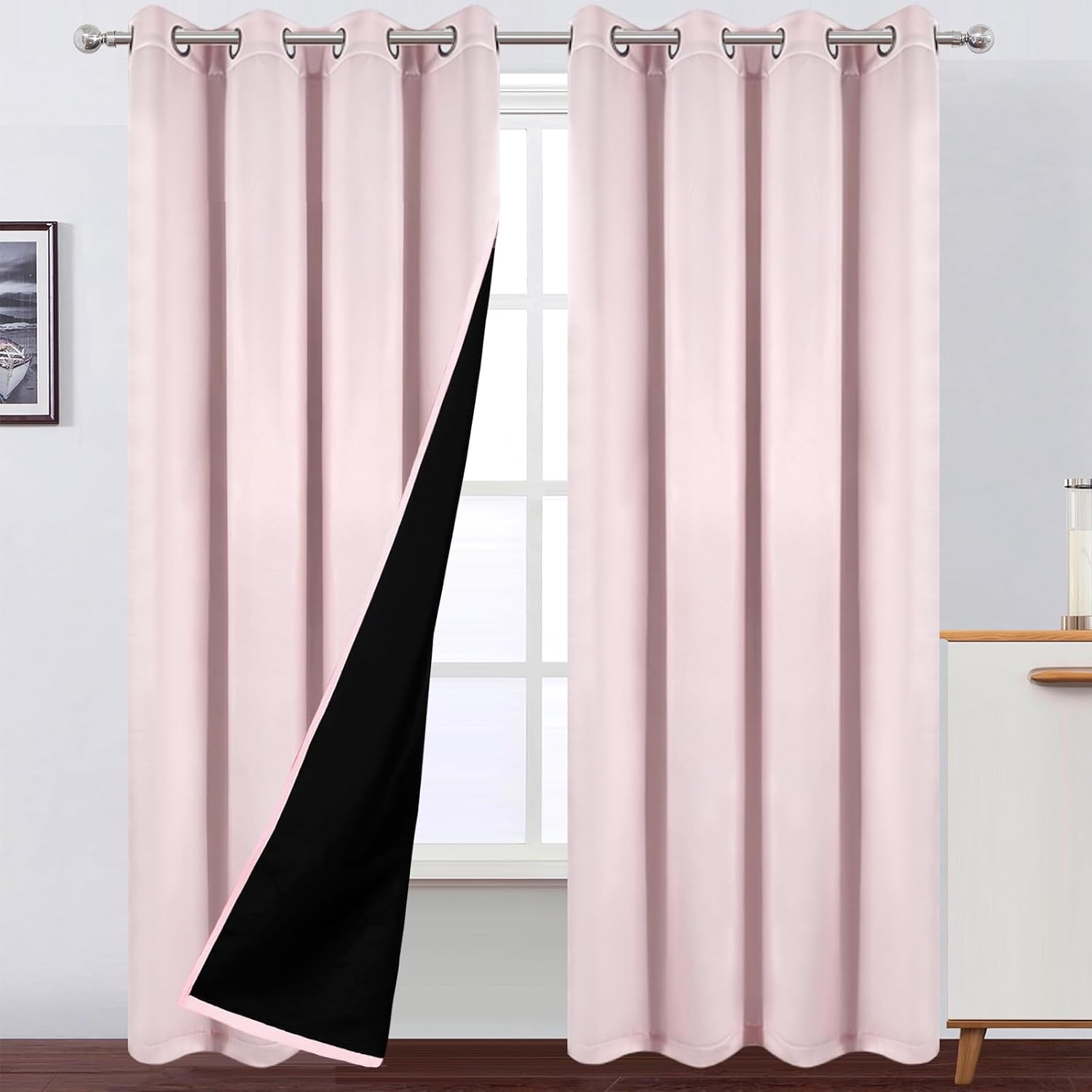Thermal Insulated Blackout Window Curtain Panels