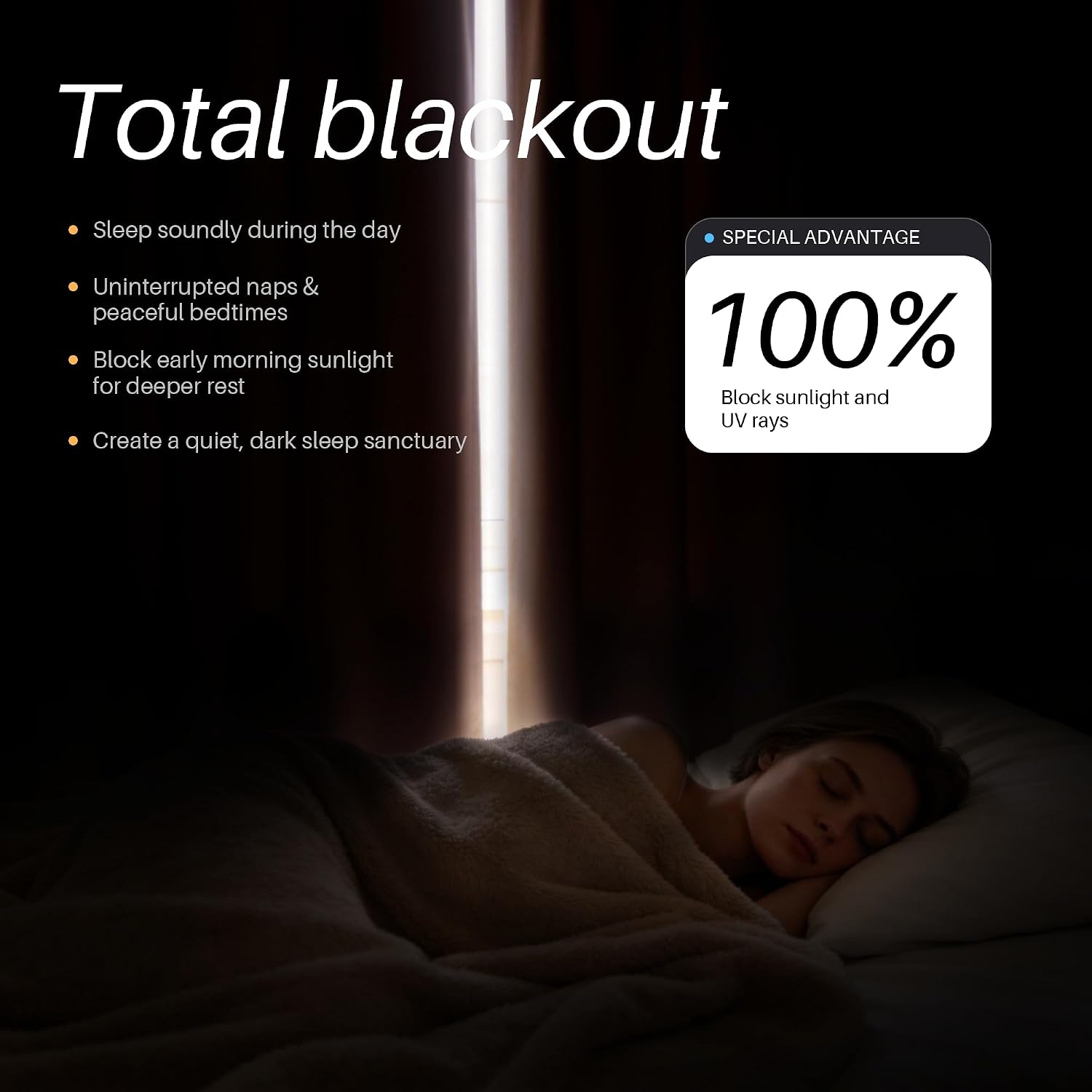 Linen Back‑Tab Full Blackout Window Curtain Panels