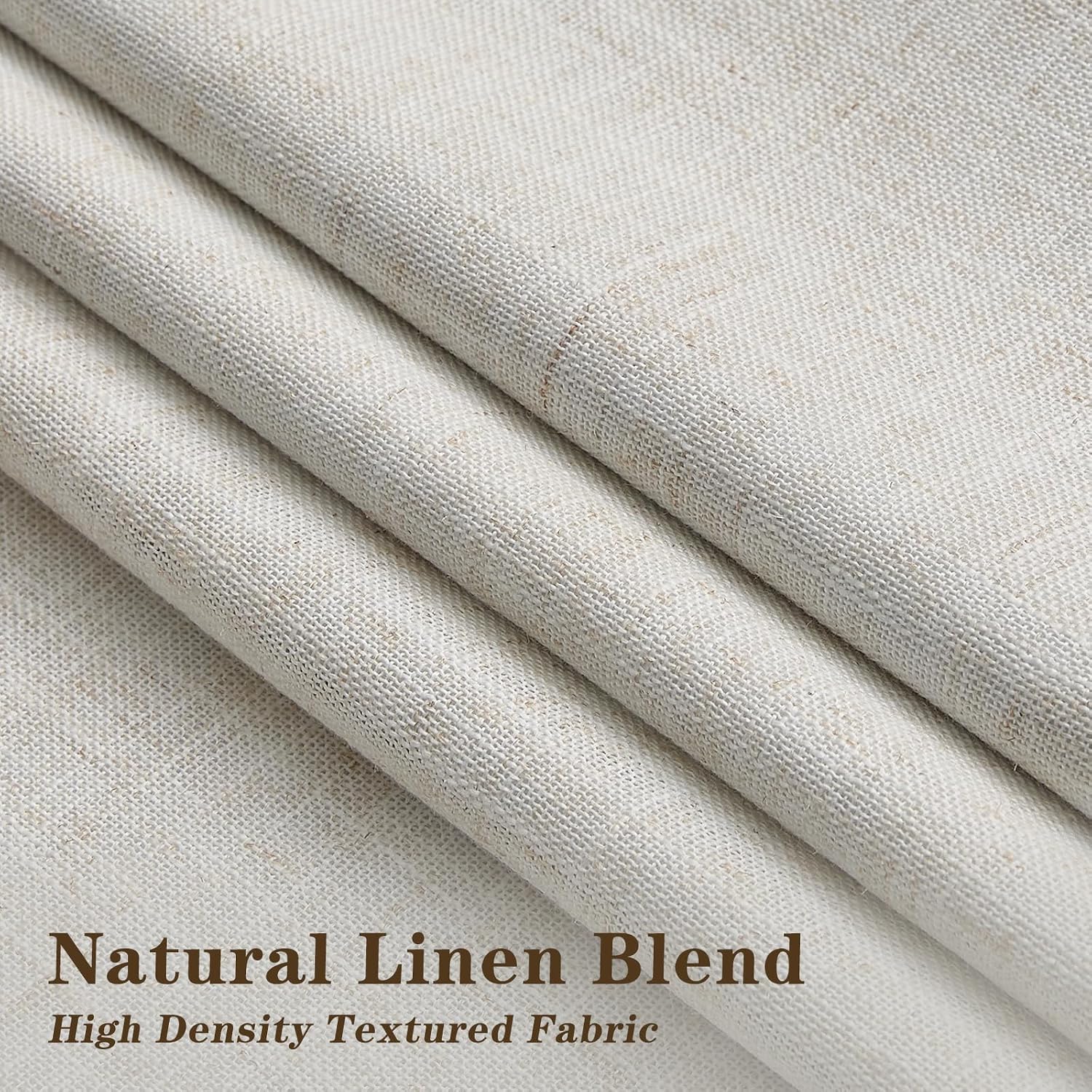 Pinch‑Pleated Linen Blackout Window Curtain Panels