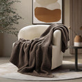 Chunky Chenille Knit Soft Throw Blanket