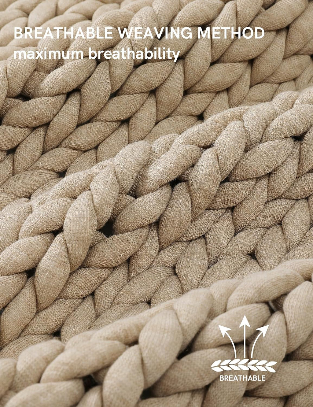 Hand Knitted Chunky Soft Throw Blanket
