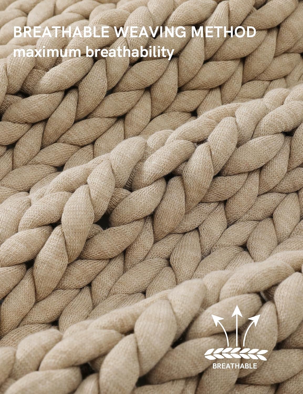 Hand Knitted Chunky Soft Throw Blanket